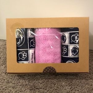Handmade Burp Cloth Gift Set - Pink Panthers 🐆 Penn State